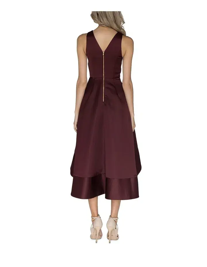 Pilgrim Kiara Dress Burgundy Size 10  - Image 2