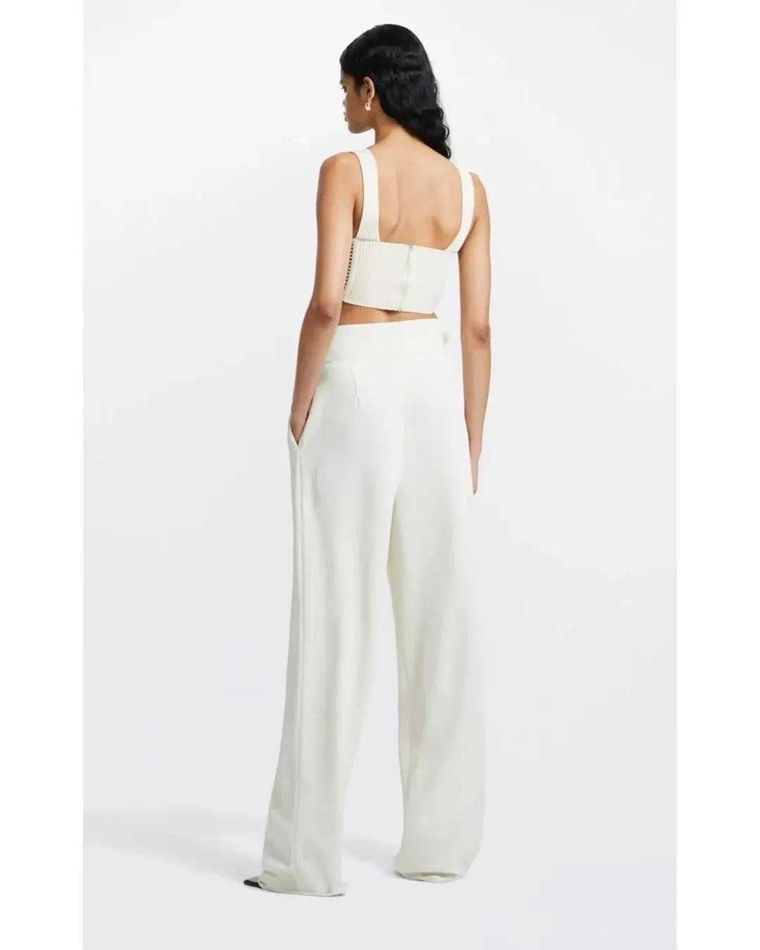 Dion Lee Interlock Buckle Pant Ecru Size AU 8 for rent on The Volte - main image