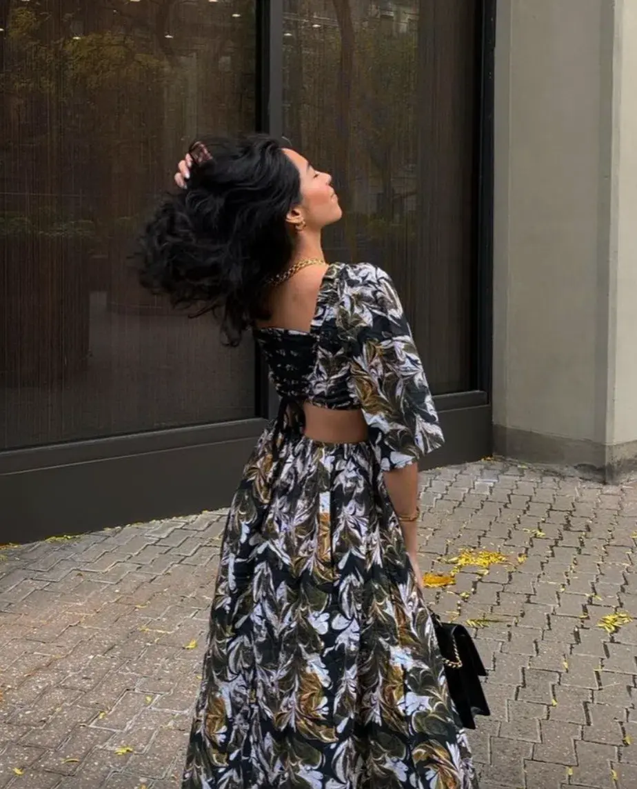 Kinga Csilla Rec Club Marble Lizzie Dress Print Size 6 for rent on The Volte - main image