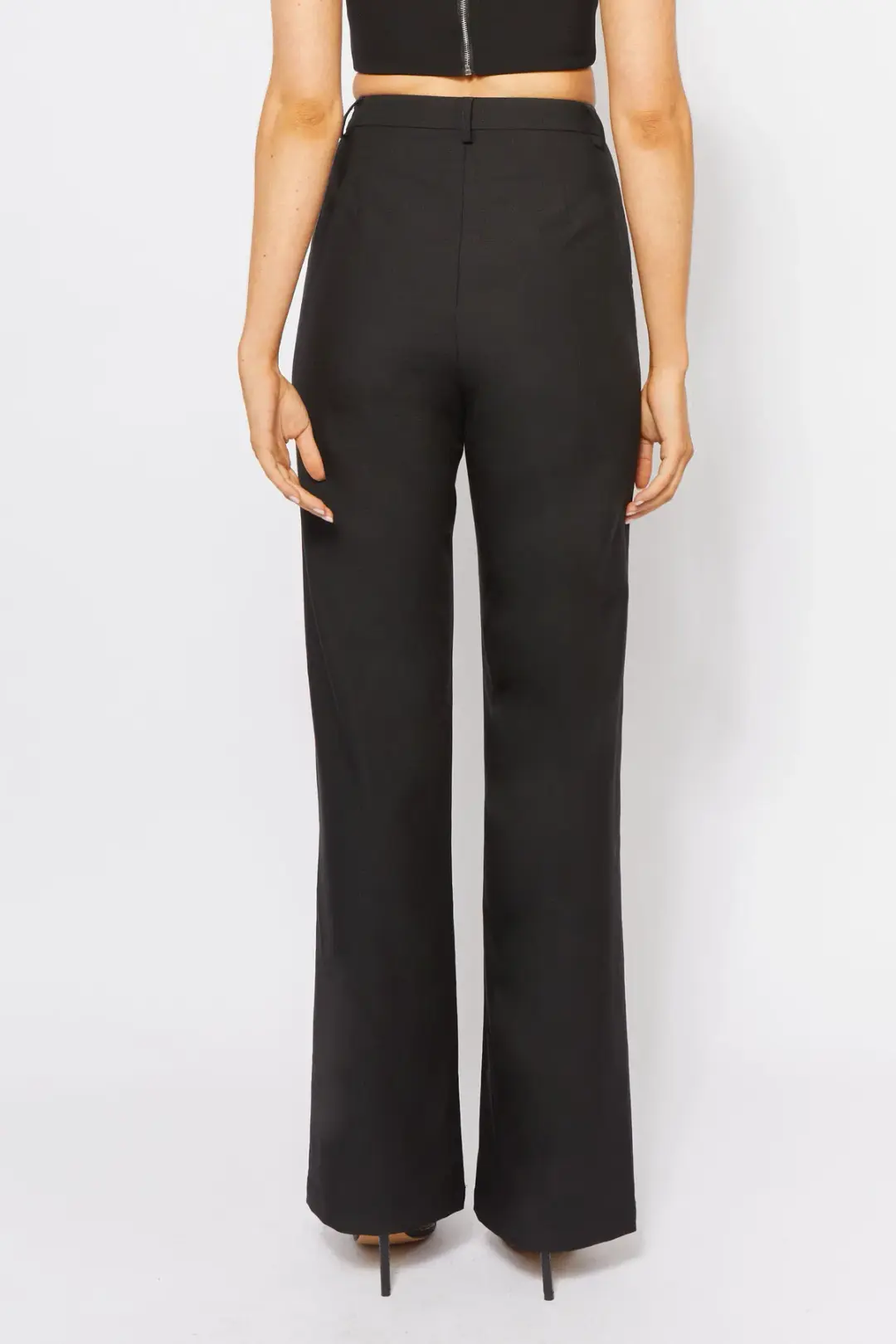 Bianca and Bridgett Cartia Crop and Pants Set Black Size 10 for rent on The Volte - main image