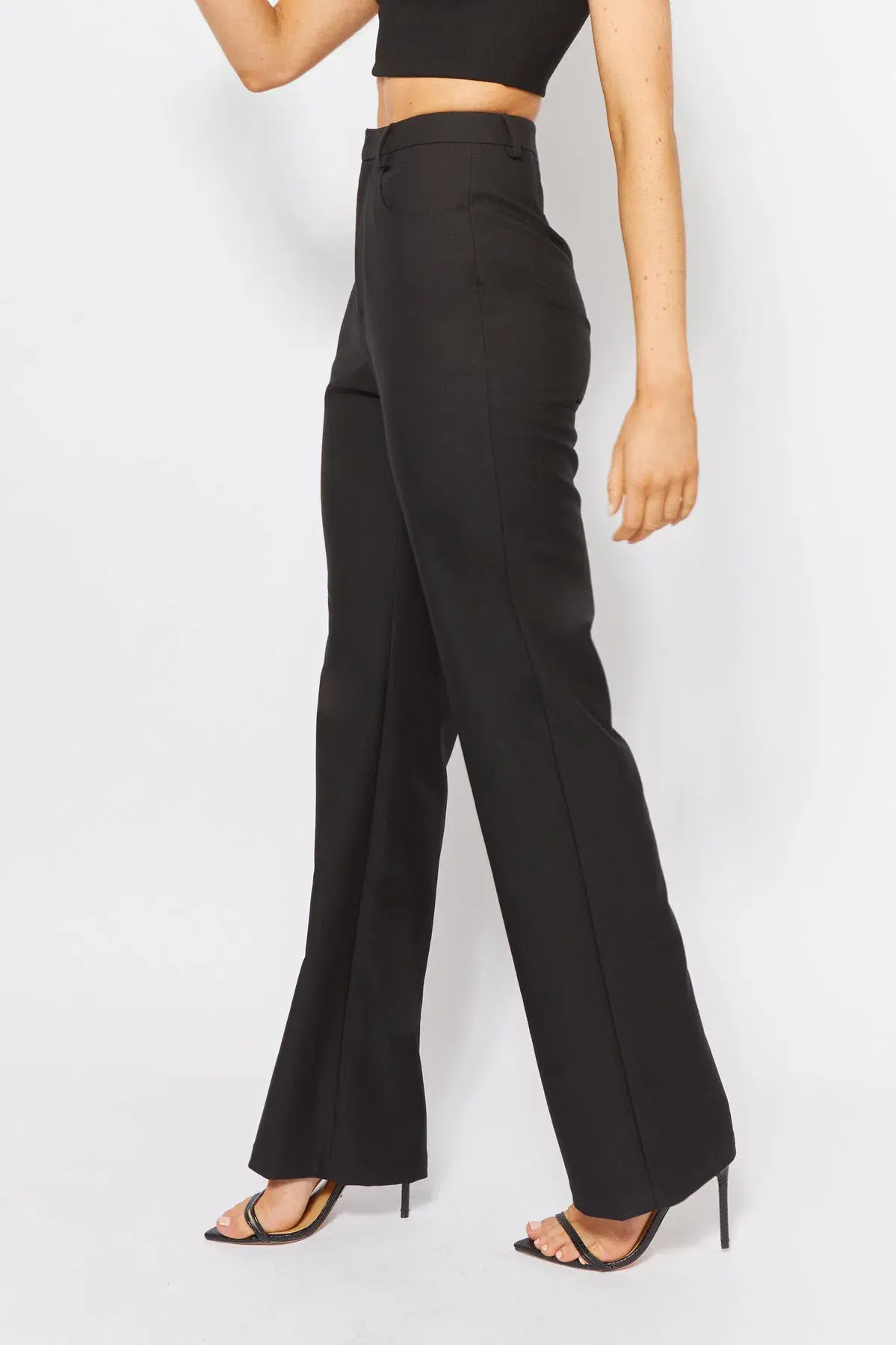 Bianca and Bridgett Cartia Crop and Pants Set Black Size 12 - Image 7