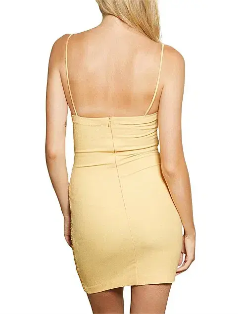 Bec & Bridge Sadie Mini Dress Sherbert Yellow Size 10 for rent on The Volte - main image