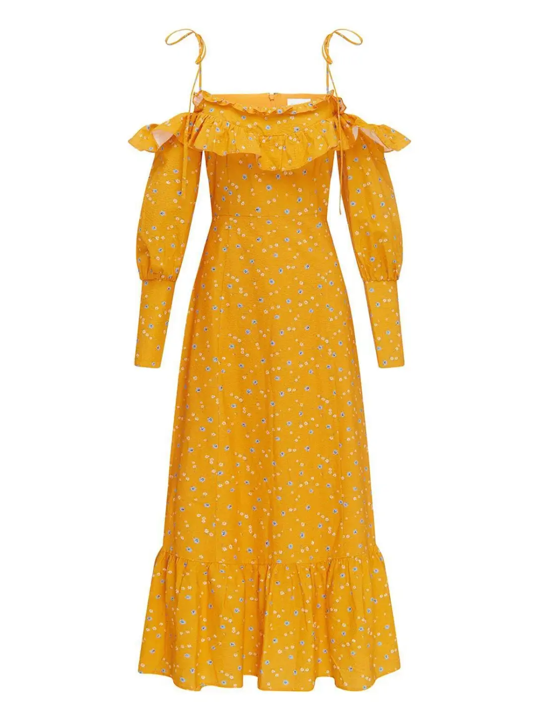 Alice McCall Limonata Midi Dress Apricot Size 8  for rent on The Volte - main image