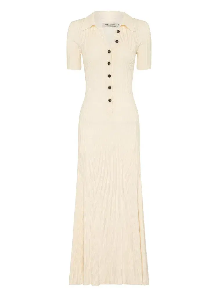 Anna Quan Laurel Dress White Size 10 - Image 3