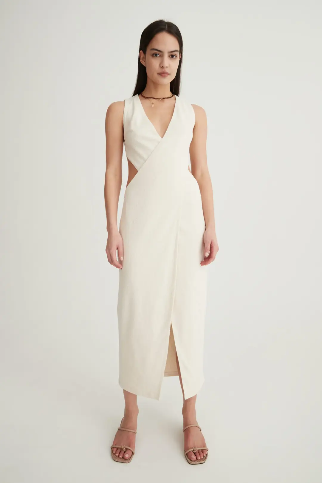 Hansen & Gretel Zenith Dress Sand Size 6 for rent on The Volte - main image