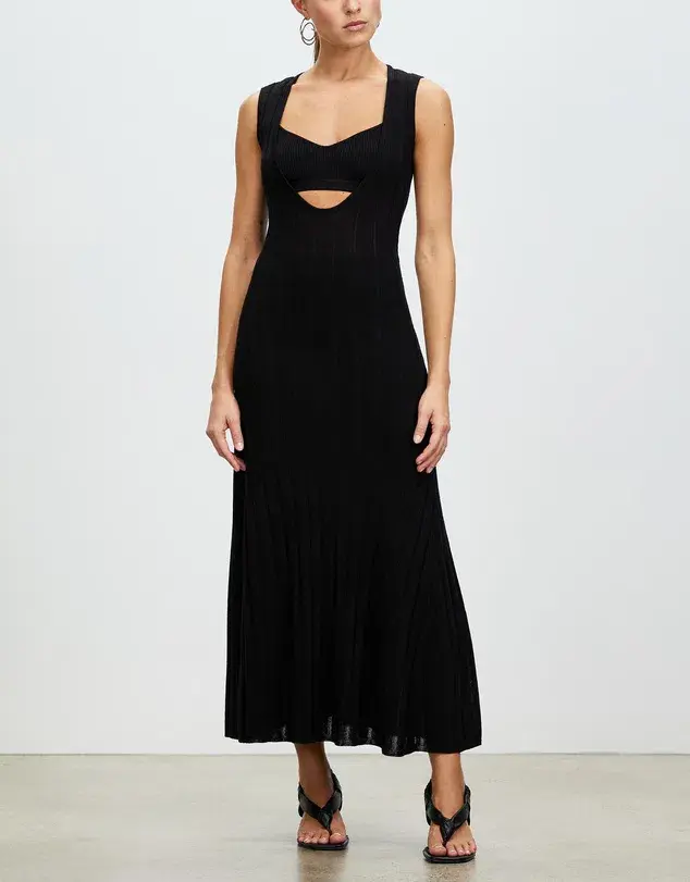 Hansen & Gretel Zanita Dress Black Size 8 for rent on The Volte - main image