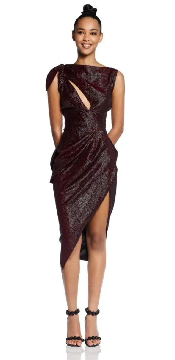 Toni Maticevski Connector Dress Burgundy Size 6 - Image 1