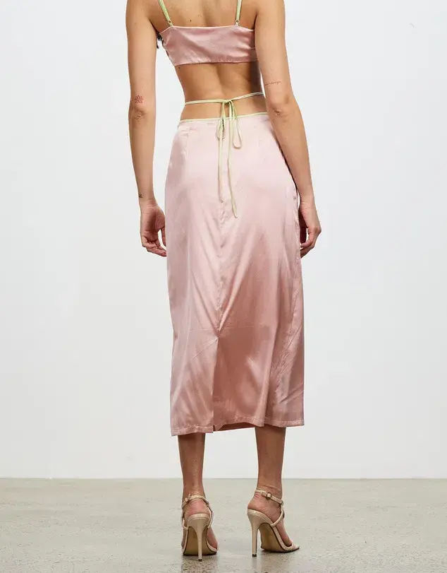 Hansen & Gretel Cali Top and Mariika Skirt Set Blush Size 8 - Image 4
