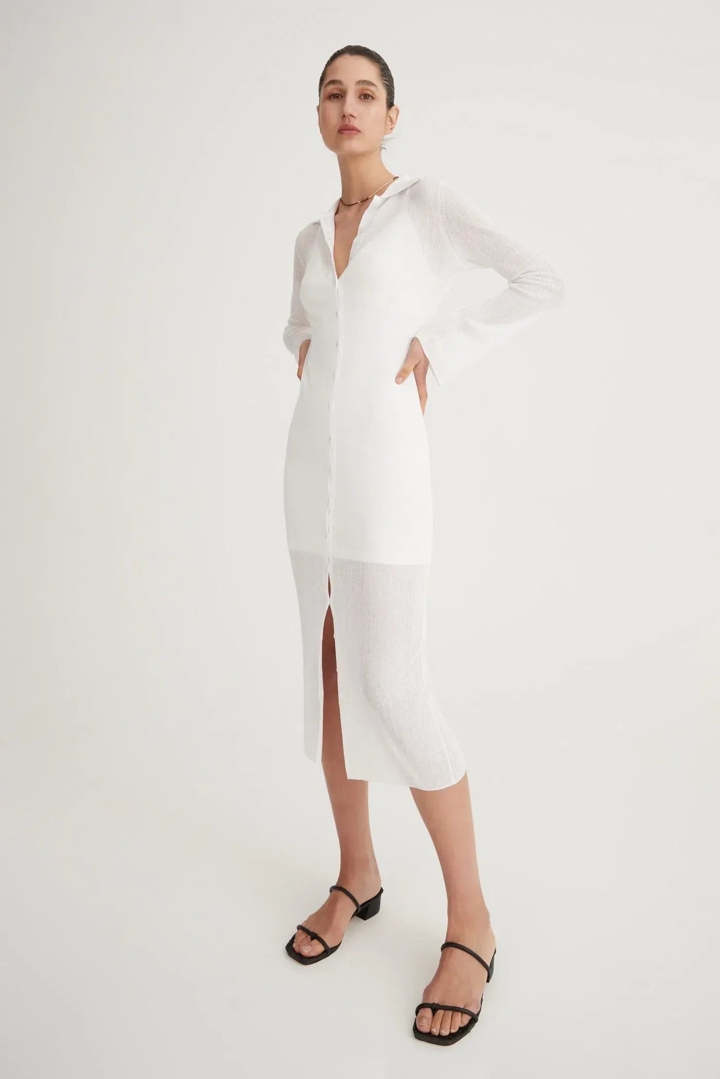 Hansen & Gretel Seville Shirt Dress White Size 10 - Image 1