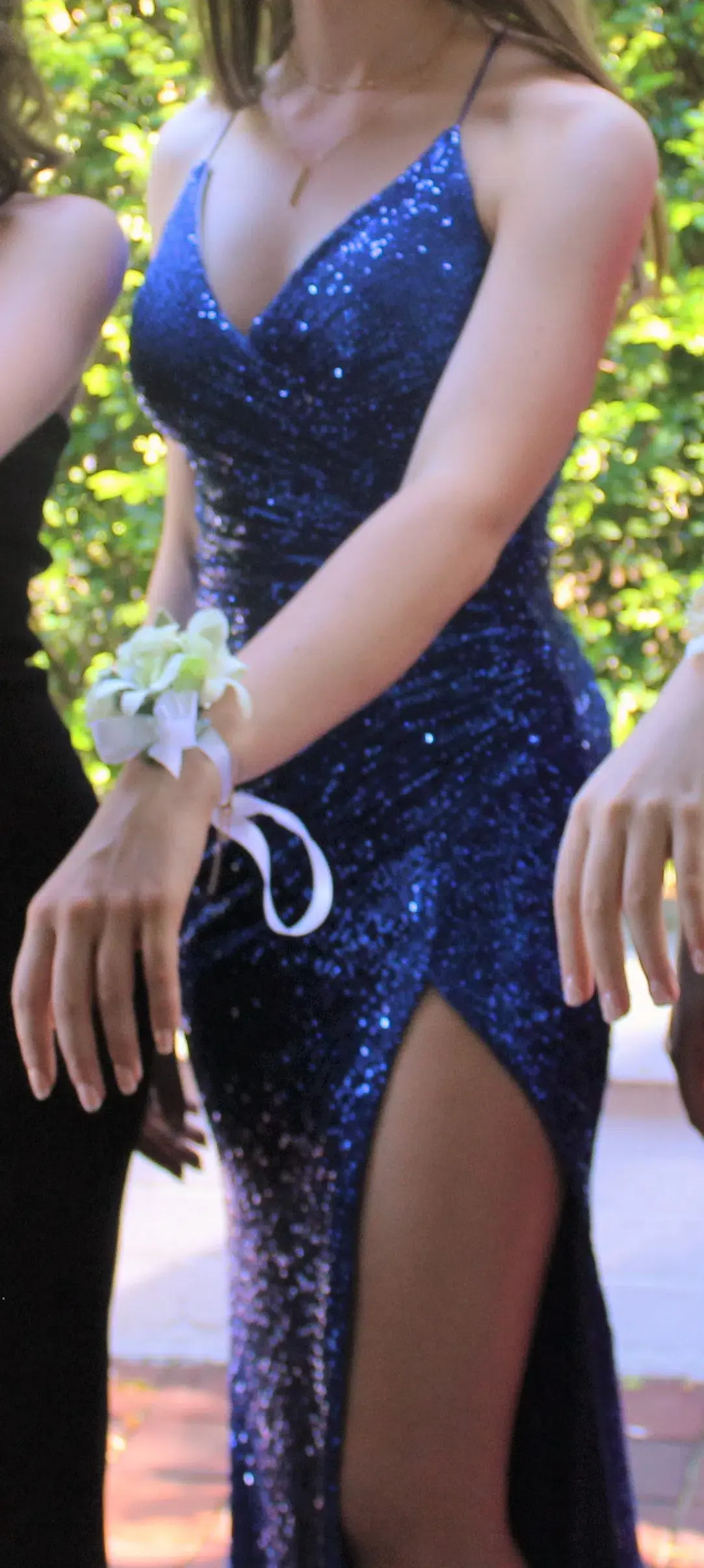 Noire Couture Royal Blue Sequin Gown Size 6 - Image 5