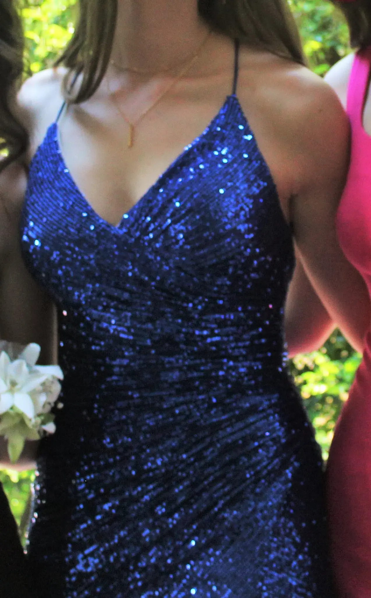 Noire Couture Royal Blue Sequin Gown Size 6 - Image 4