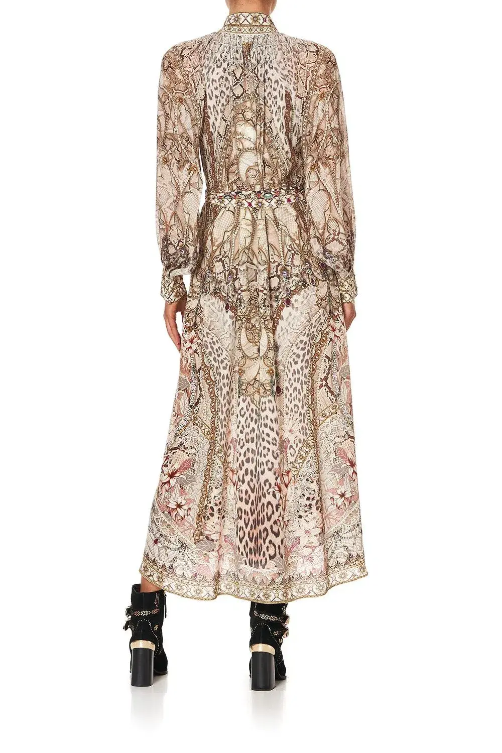 Camilla All is Nouveau Raglan Sleeve Midi Shirt Dress Print Size L - Image 3