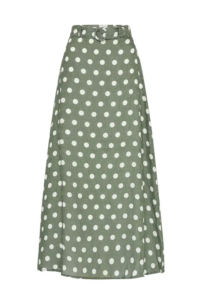 Faithful The Brand Idrisy Top and Devon Midi Skirt Set - Emelda Dot Print  - Image 2