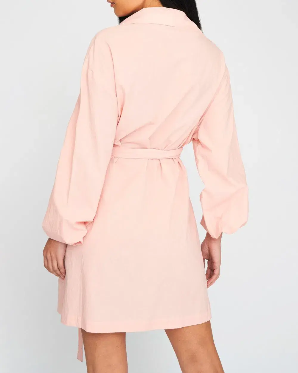 By Johnny Naomi Cotton Wrap Dress Pink Size 6 for rent on The Volte - main image