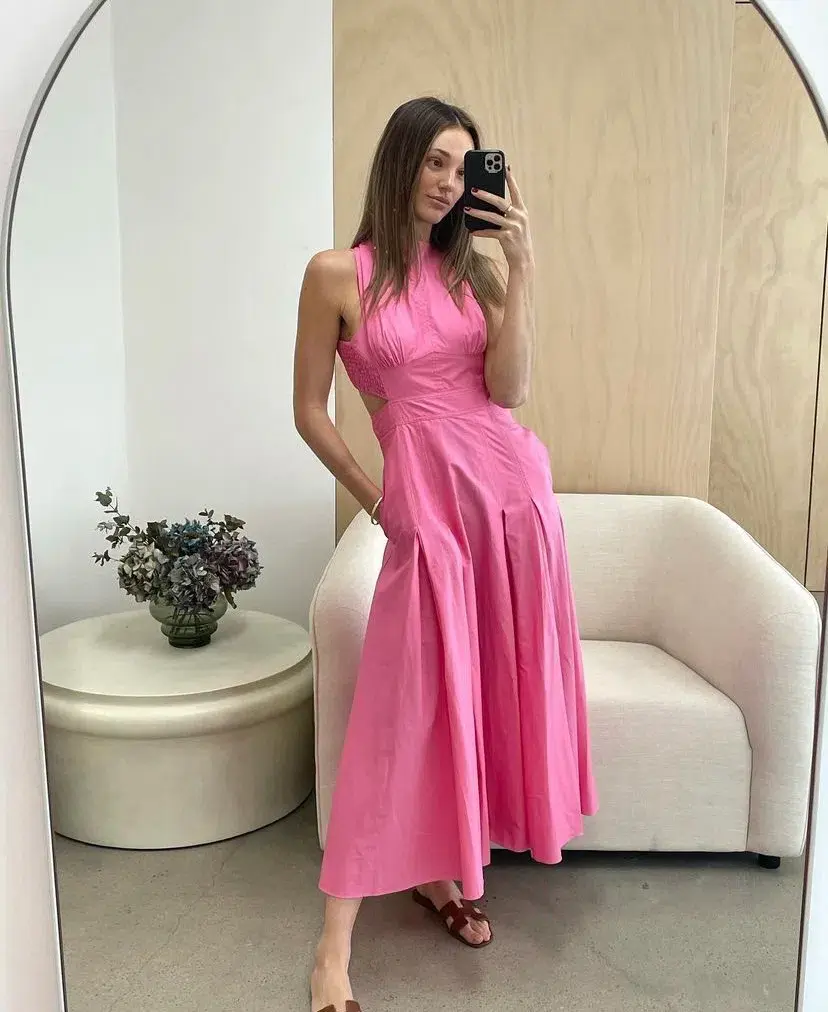 Camilla and Marc Vanderlin Maxi Dress Pink Size 6 - Image 4