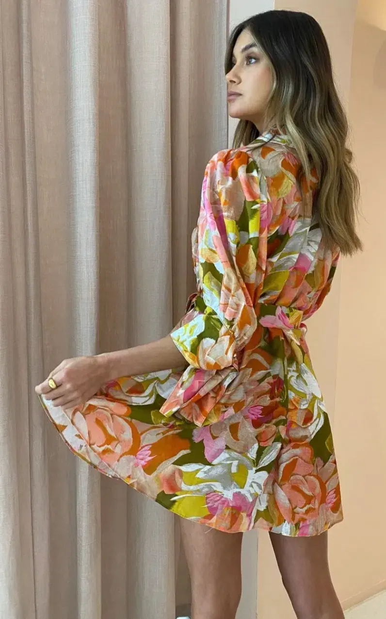 Acler Hendrix Dress Print Size 6 - Image 5