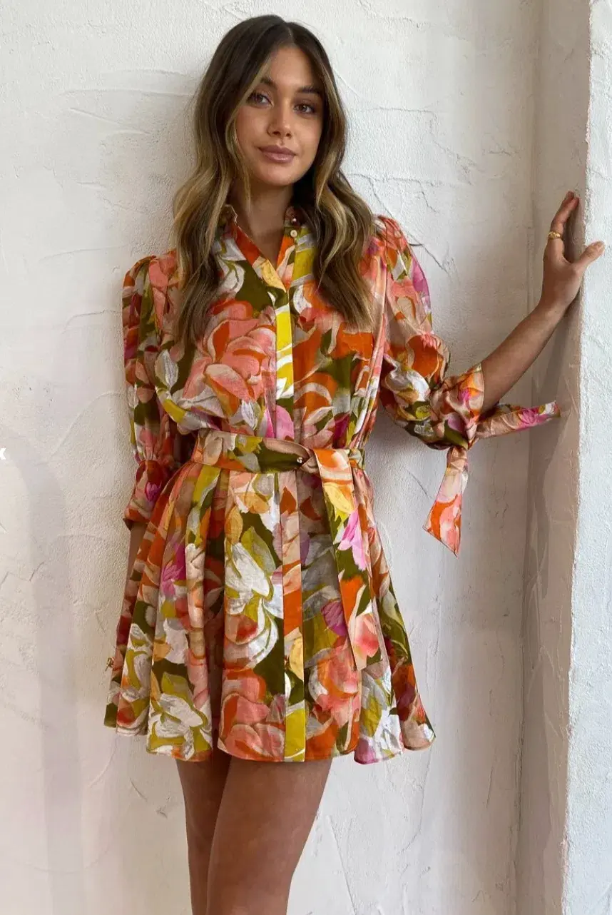 Acler Hendrix Dress Print Size 6 - Image 6