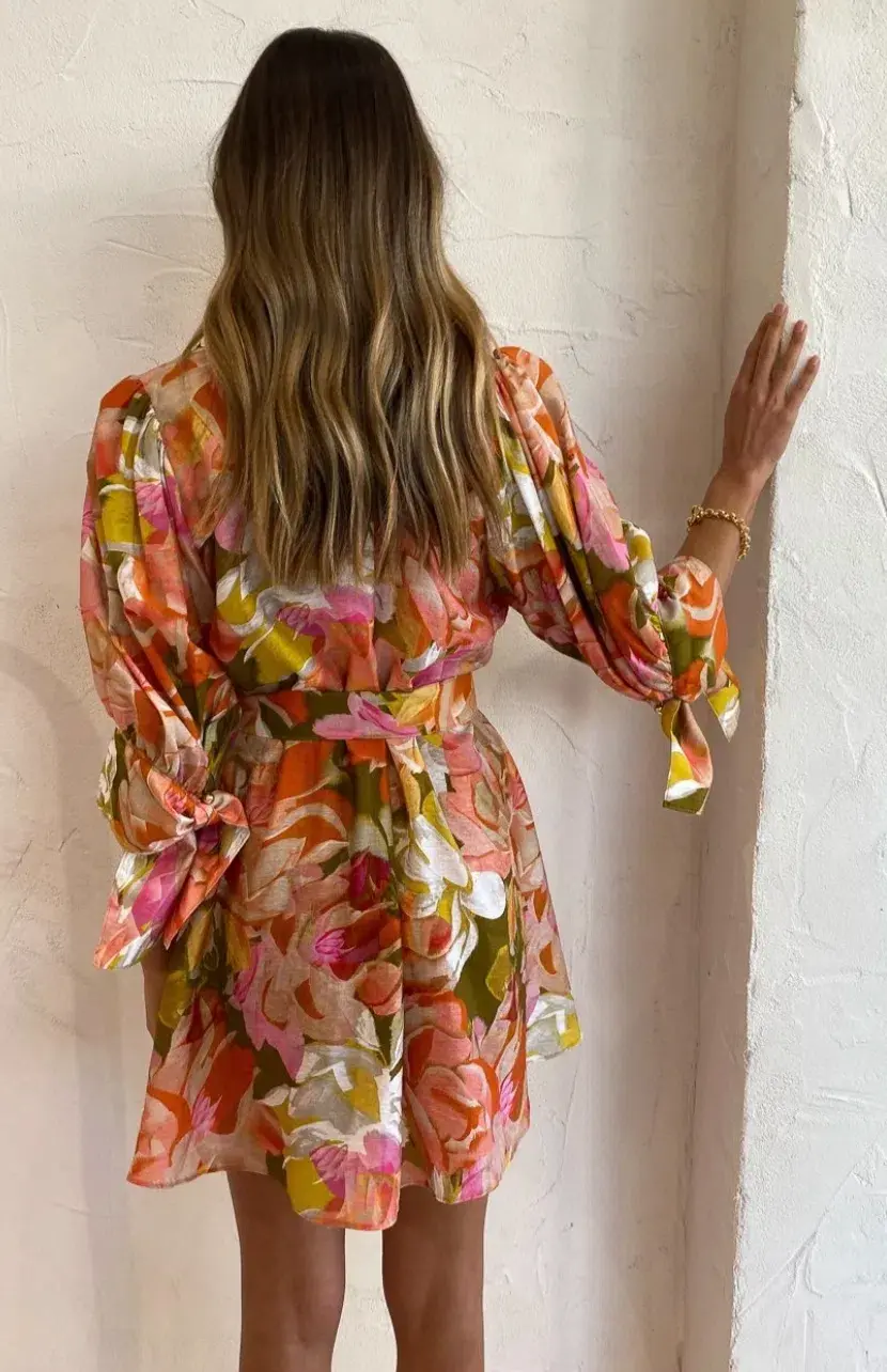 Acler Hendrix Dress Print Size 6 - Image 7