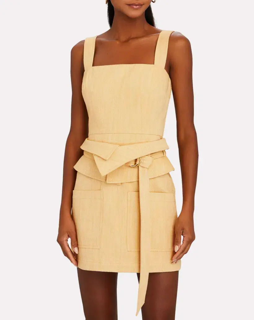 Alexis Eve Dress Yellow Denim Size 6 - Image 4