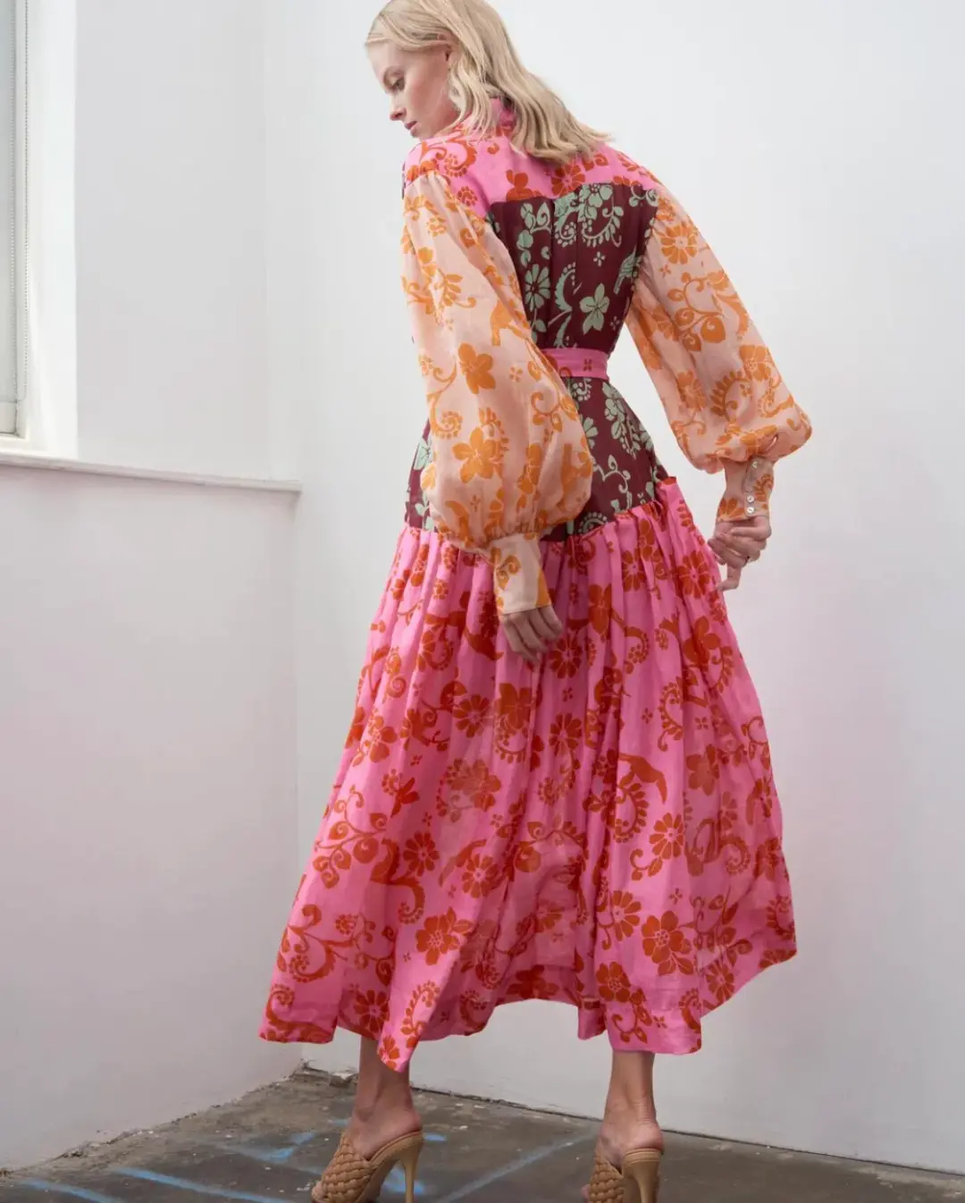 Alemais Luis Dress Print Size 6 for rent on The Volte - main image