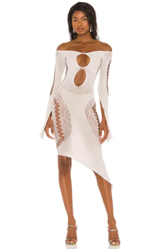 Poster Girl Charlotte Dress in Bone White Size 10 - Image 1