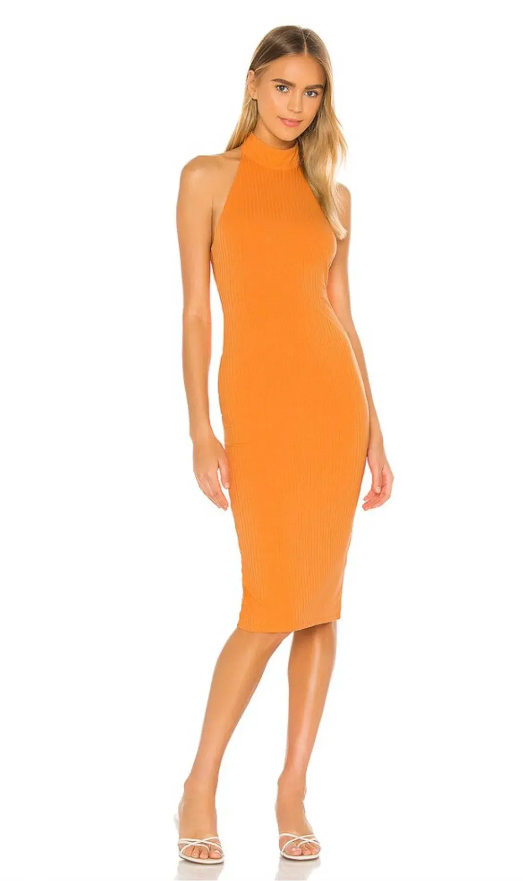 Lovers and Friends Knox Midi Dress Orange Size 10 - Image 1