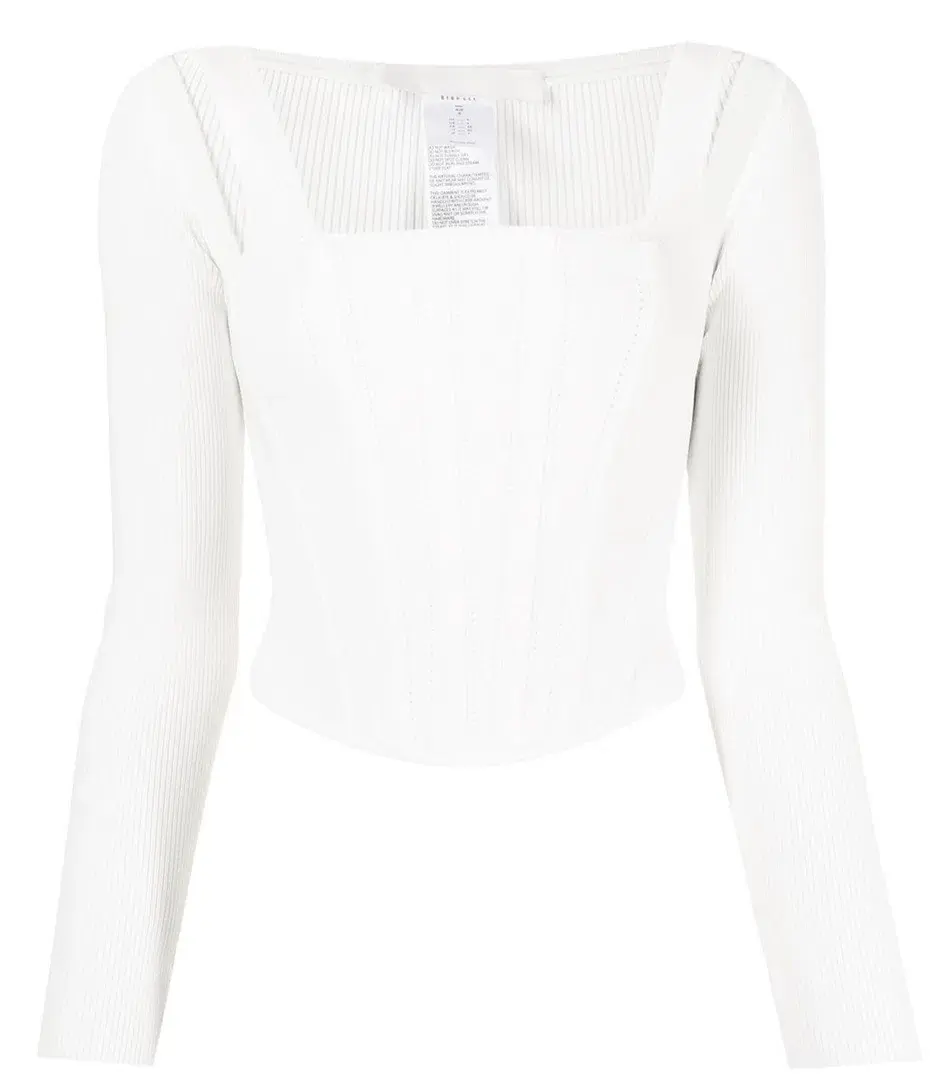 Dion Lee Pointelle Corset Top White Size 6 for rent on The Volte - main image