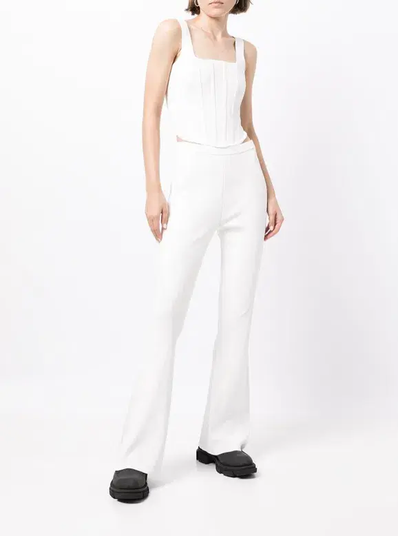Dion Lee Pointelle Corset Top White Size 6 - Image 3