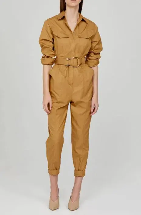 Acler Battan Boiler Jumpsuit Brown Size 6 - Image 1