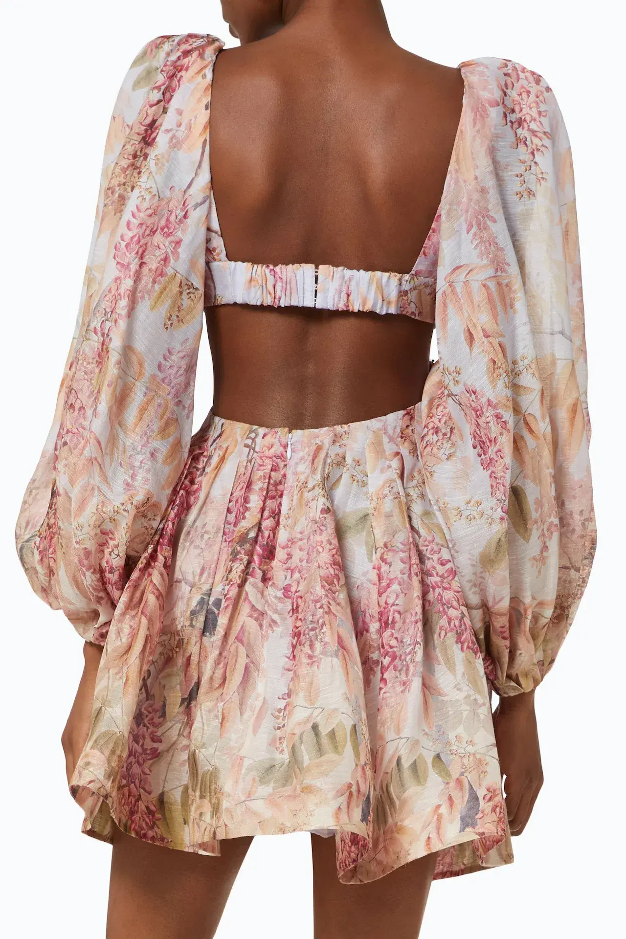 Zimmermann Botanica Bralette Mini Dress Milettia Floral Print Size 8 - Image 2