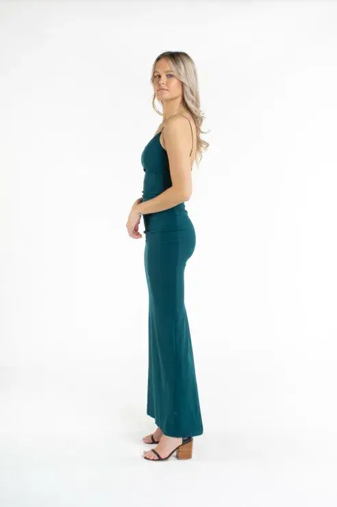 Nookie Penelope Gown Teal Green Size 6 for rent on The Volte - main image