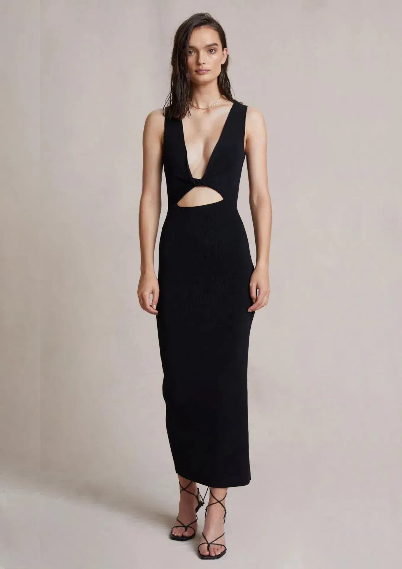 Bec & Bridge Sorbet Summer Midi Dress Black Size 6 - Image 1