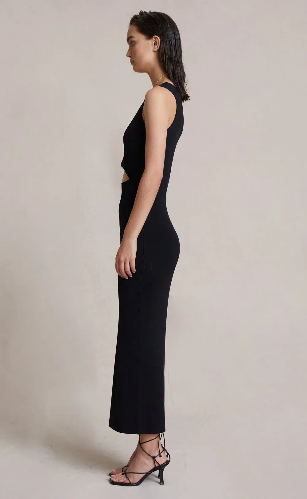 Bec & Bridge Sorbet Summer Midi Dress Black Size 6 - Image 3