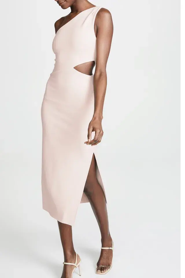Bec and Bridge Alessandra Assym Dress in Nude Size 8 for rent on The Volte - main image