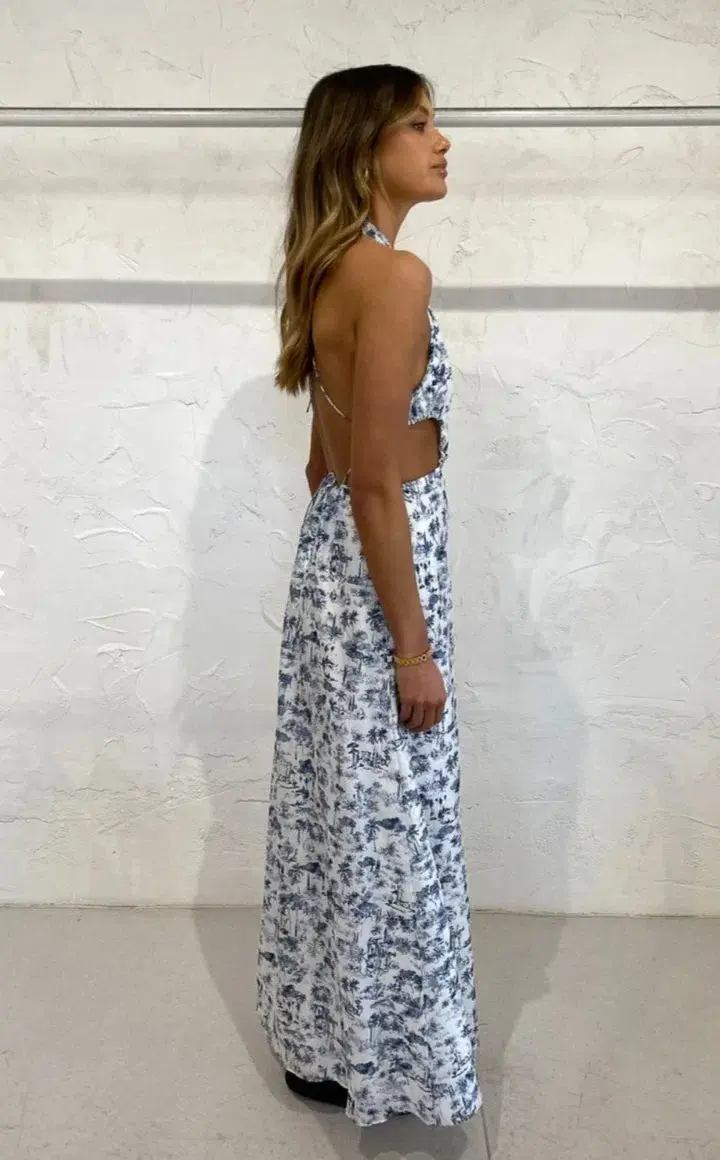 Sir the Label Dimitri Open Back Dress Print Size 6 - Image 7