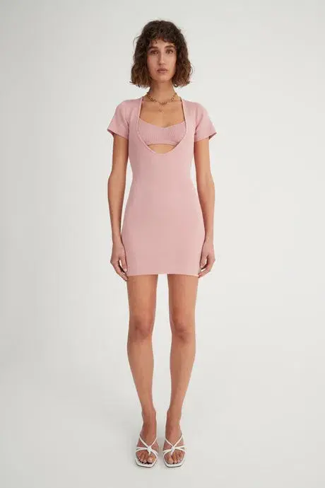 Hansen & Gretel Danique Dress Pink Size 8 for rent on The Volte - main image