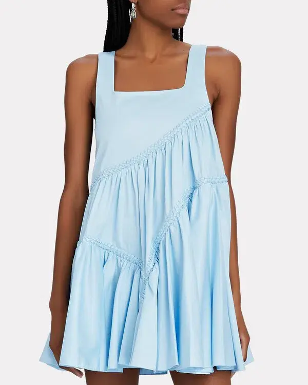 Aje Casabianca Sleeveless Braided Dress Blue Size 4 - Image 5