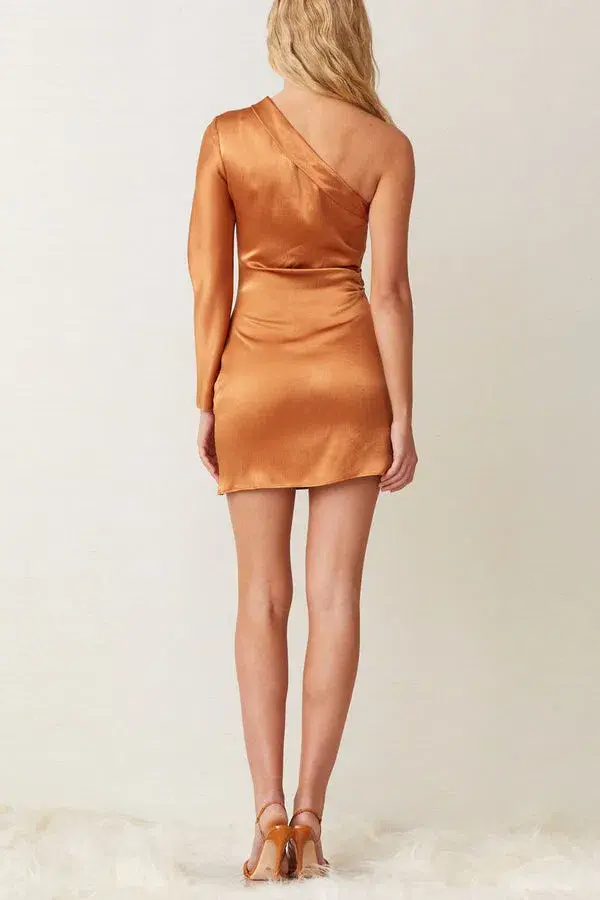 Bec and Bridge Lani Mini Dress  Caramel Size 8 - Image 3