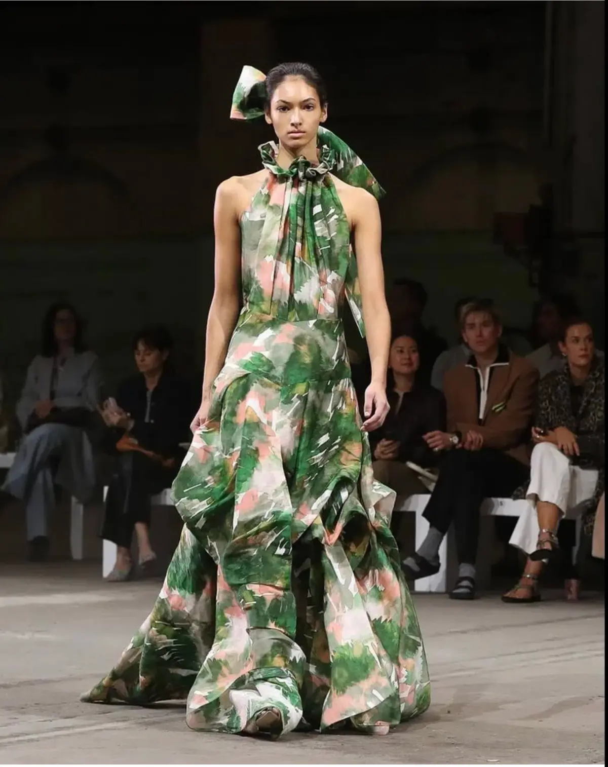 Ginger & Smart Aquarelle Gown Print Size 8 - Image 2