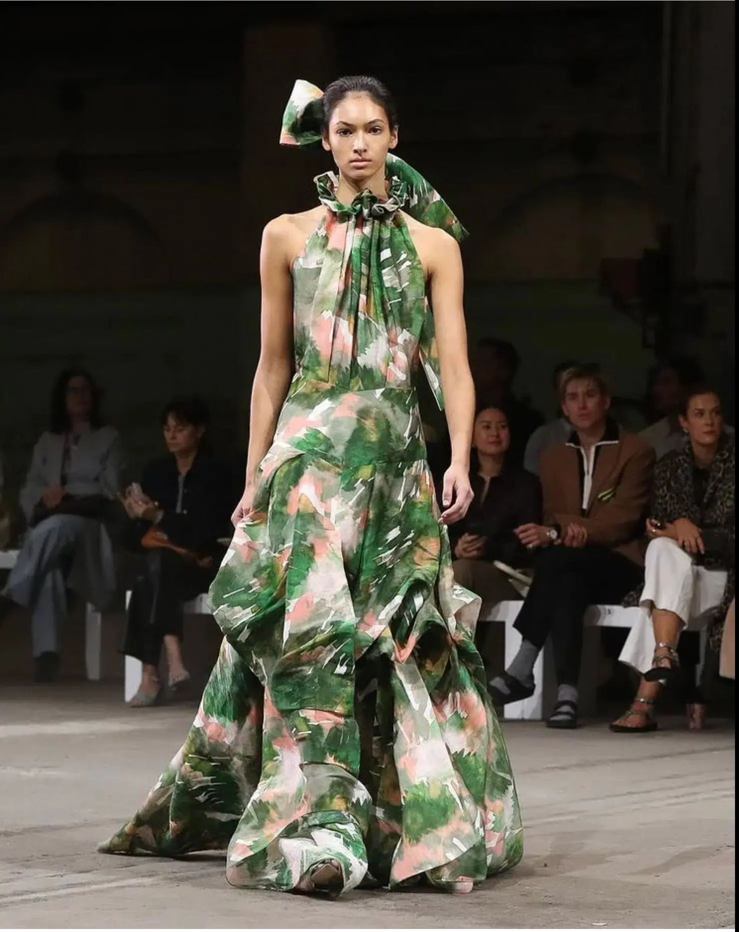 Ginger & Smart Aquarelle Gown Print Size 8 - Image 2