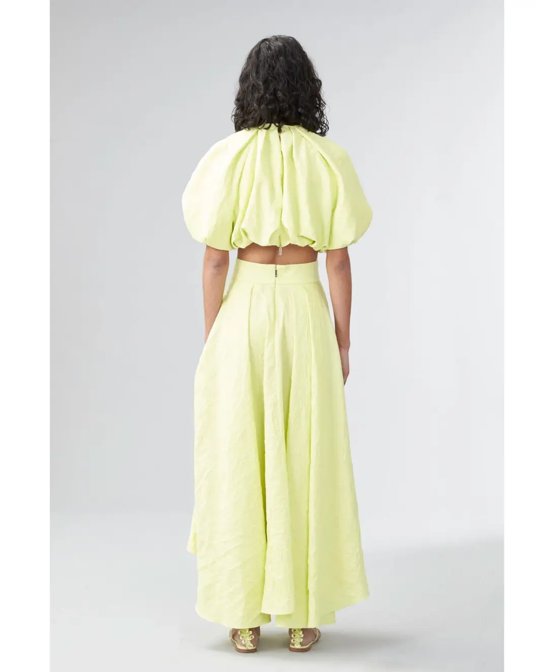 Ginger & Smart Euphoria Top & Skirt Set Citron Size 10 for rent on The Volte - main image