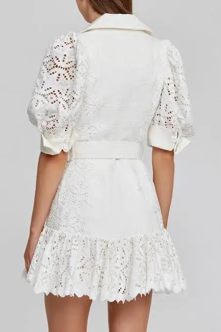 Acler Sierra Dress White Size 8 - Image 3
