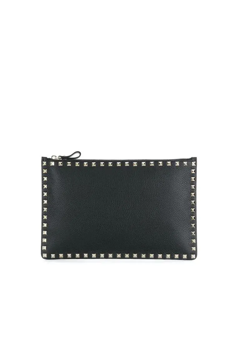 Valentino Rockstud Clutch Black Large - Image 1