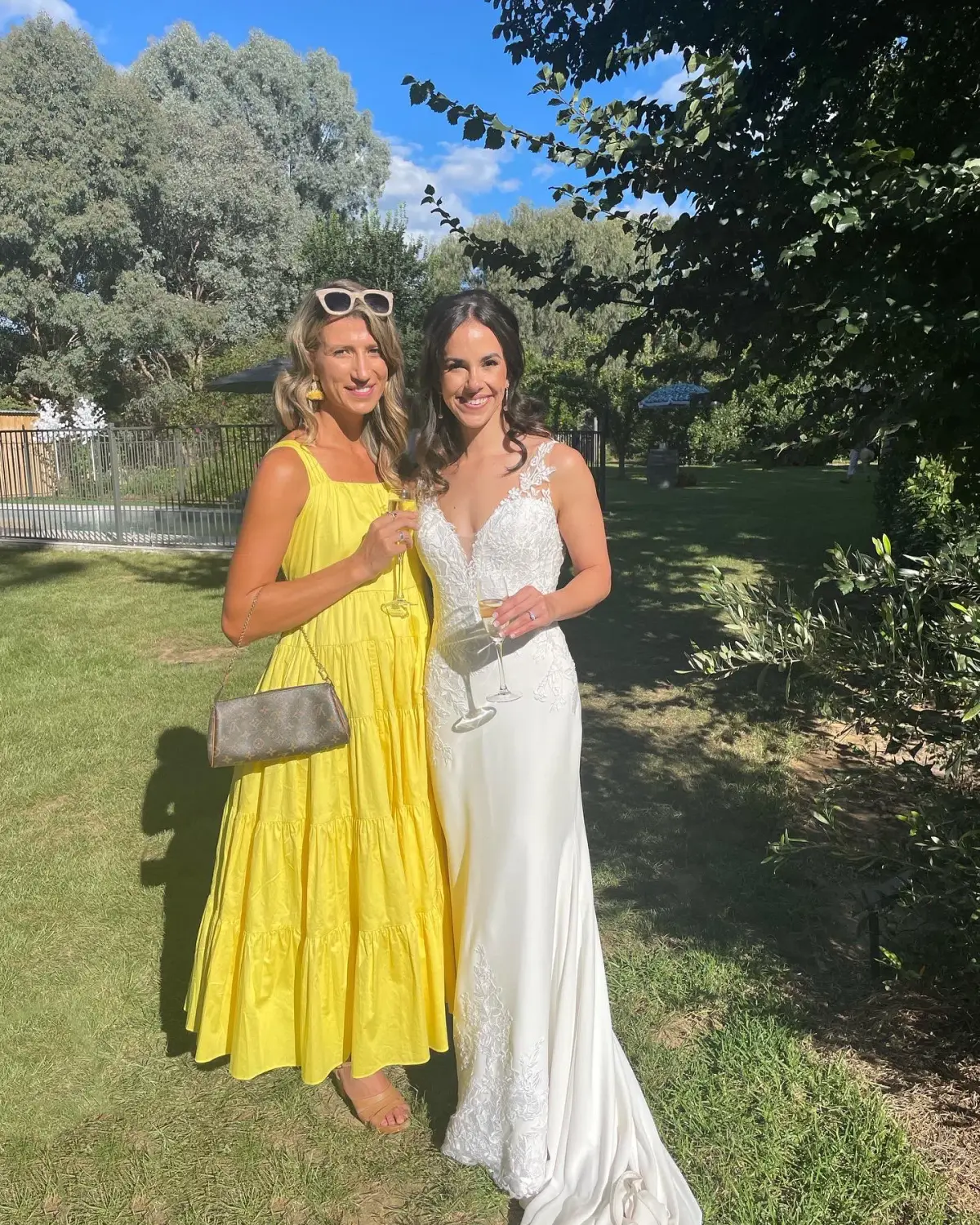 Aje Solstice Tiered Maxi Dress Yellow Size 10 - Image 6