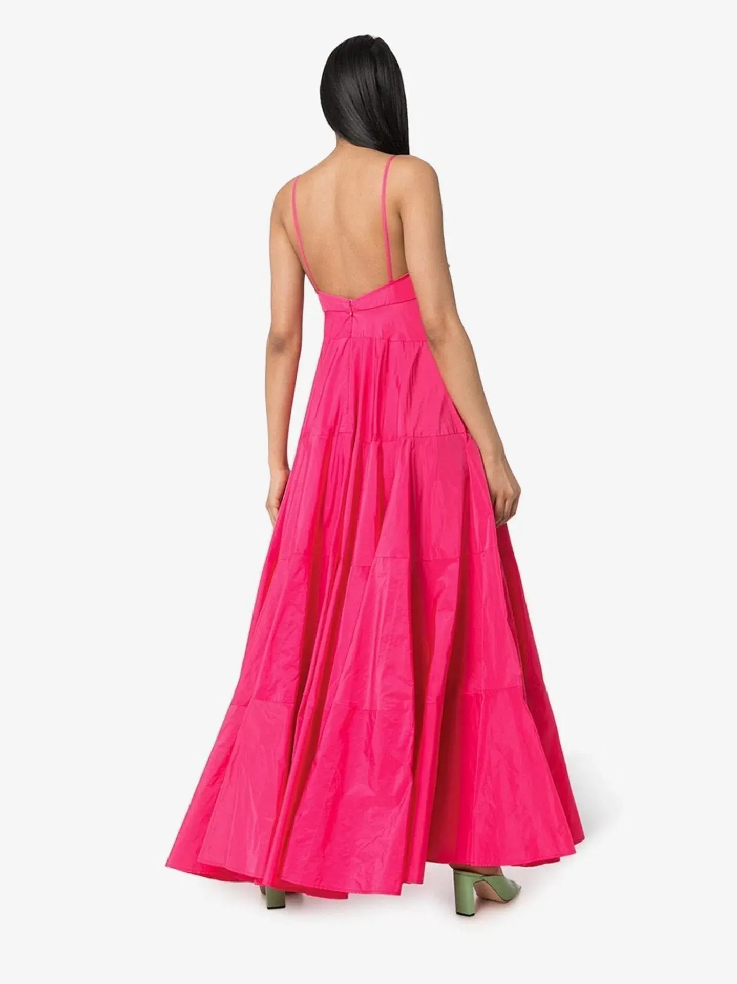 Jacquemus La Robe Manosque Tiered Maxi Dress Pink Size 6 - Image 3