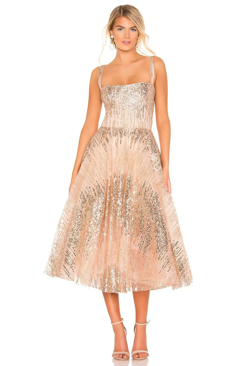 Bronx and Banco Mademoiselle Dress Nude Size 8 for rent on The Volte - main image