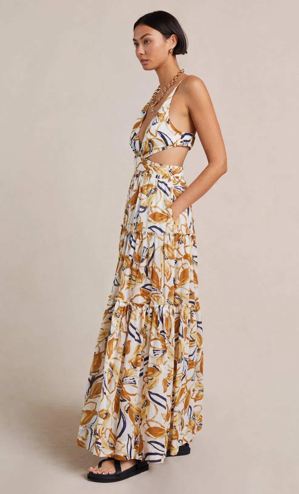 Bec & Bridge Eugenie Maxi Dress Print Size 10 - Image 3