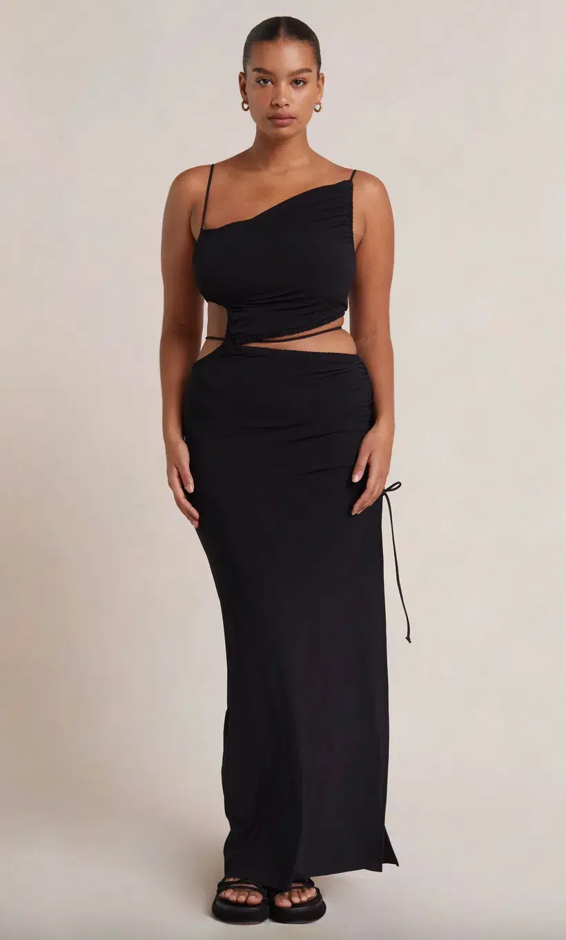 Bec & Bridge Dilkon Maxi Dress Black Size 8 for rent on The Volte - main image