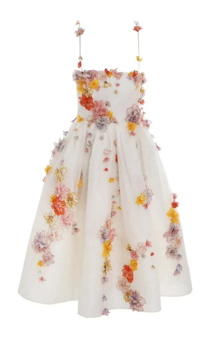 Zimmermann Floral Applique Midi Dress Floral Size 1 / Au 10  - Image 5