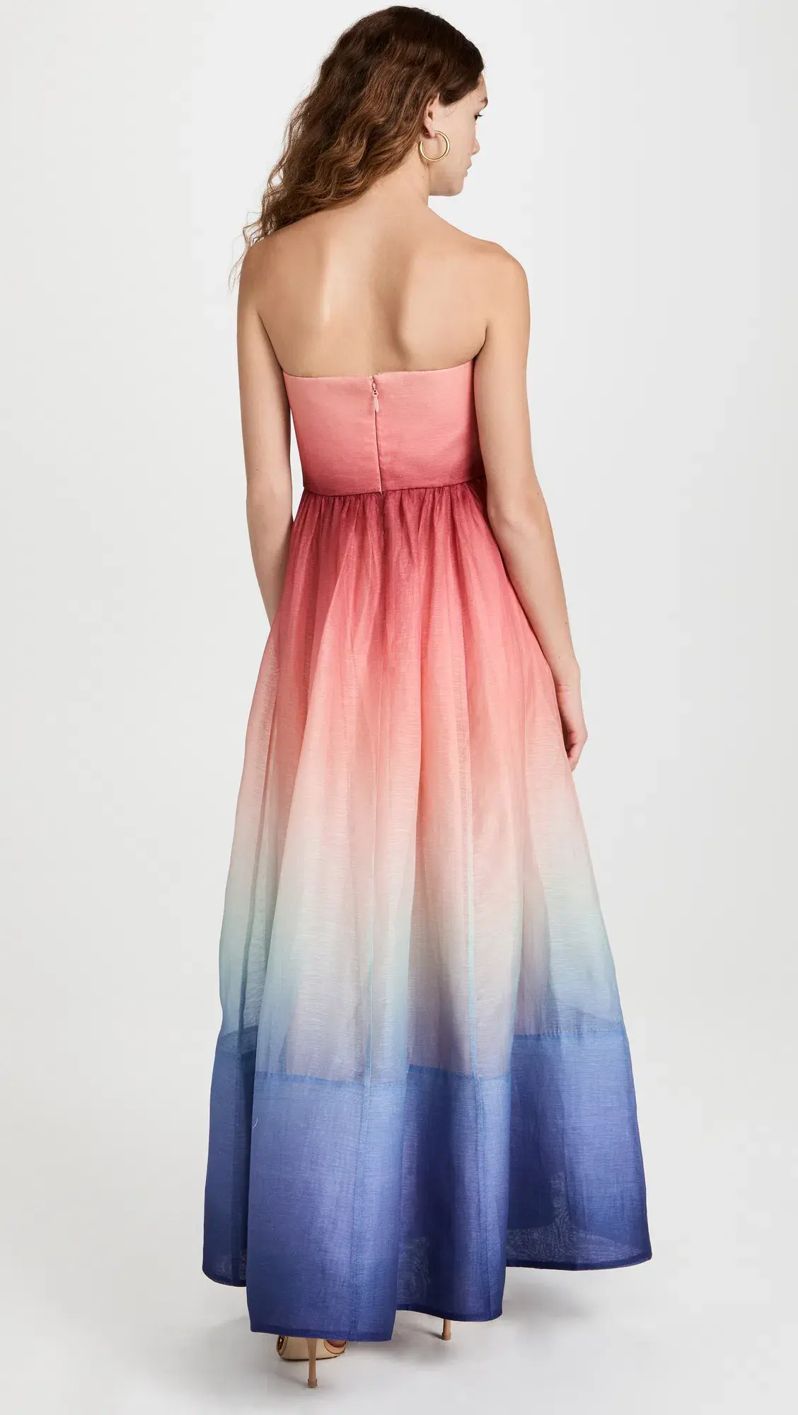 Zimmermann Postcard Strapless Midi Dress Ombre Dawn Size 1 / Au 10 - Image 2